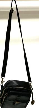 MINOOY BLACK LEATHER NAYA SMALL CROSSBODY BAG